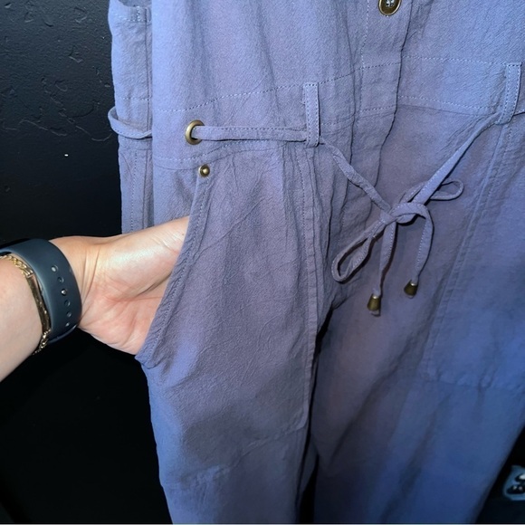 New Miou Muse Dolly Overalls Color: gray/ Blue Garmentory, Size:L - Picture 7 of 11